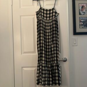 The GREAT. Plaid oversized dress